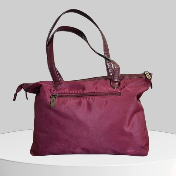 Roots Womens Burgundy Tote Bag - Picture 2 of 13